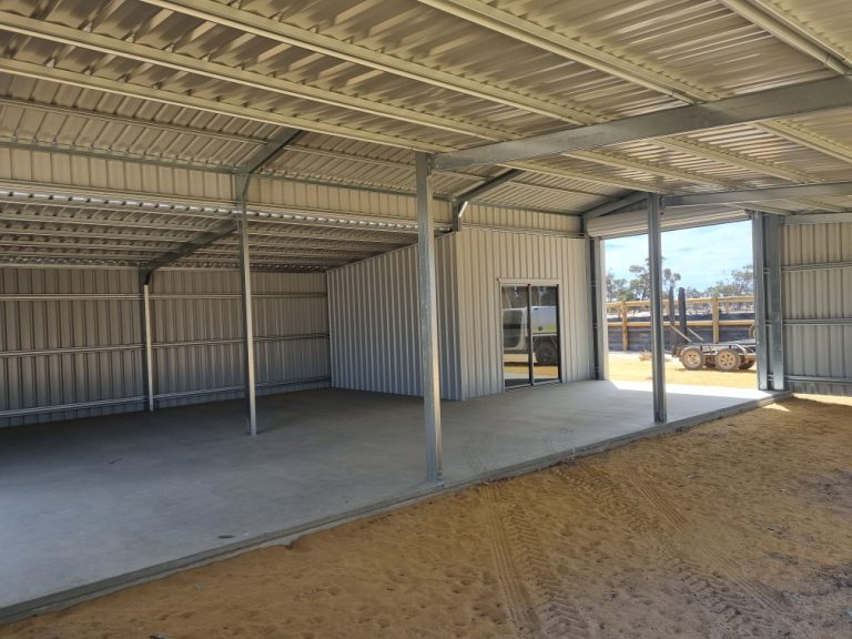 Inside of commercial shed