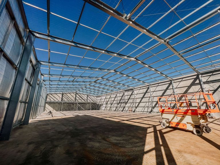 Large Agricultral Shed Under Construction
