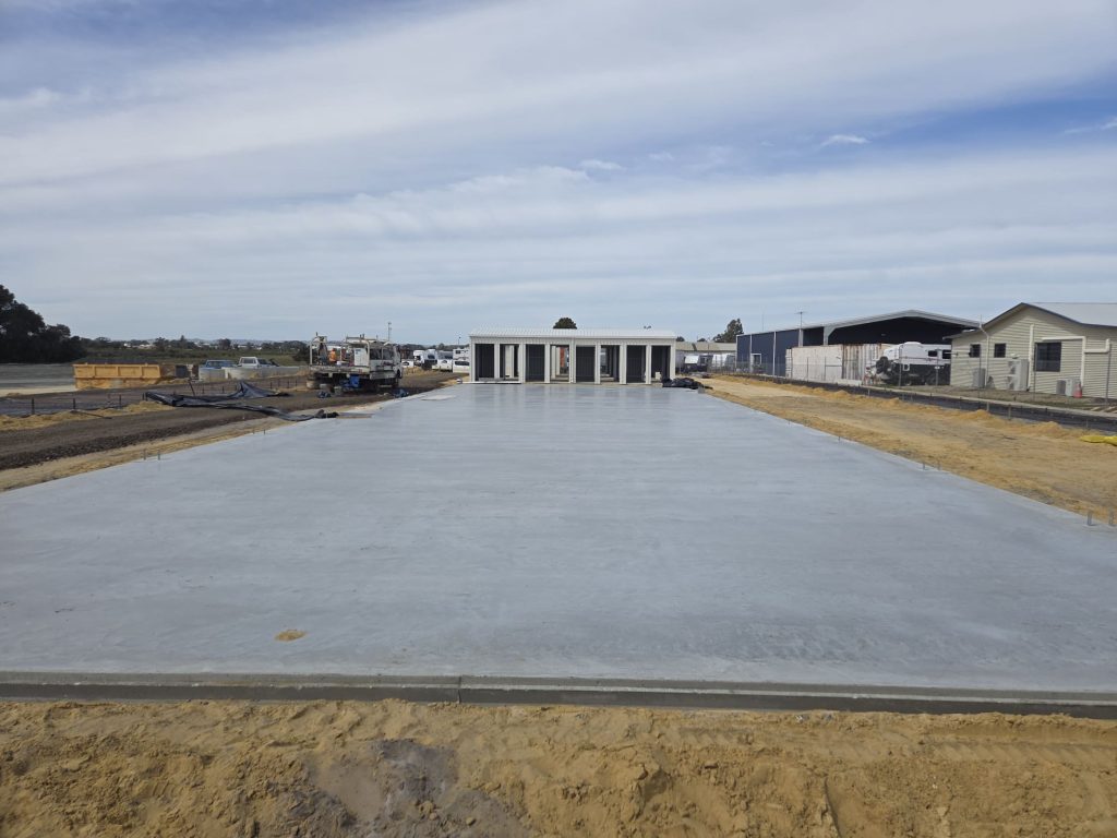 industrial shed concrete slab site prep wa 1