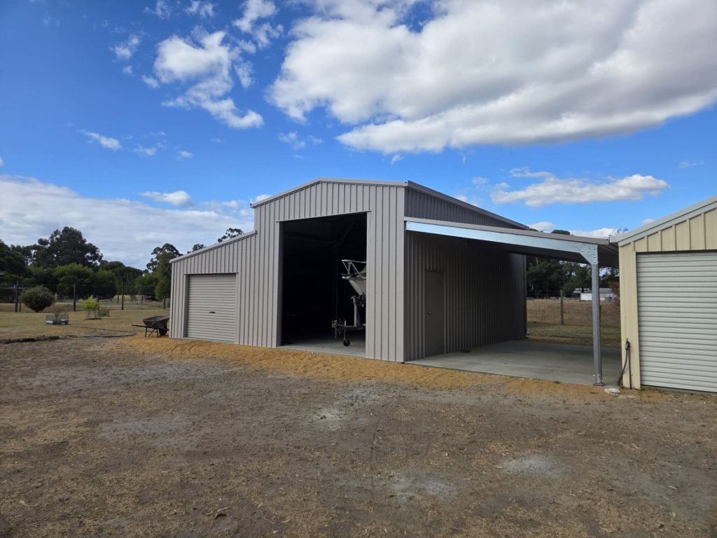 rural lifestyle shed boat storage with lean to wa 01