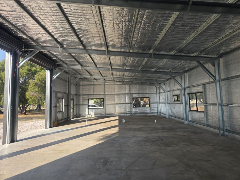 rural lifestyle shed interior insulated windows wa 01