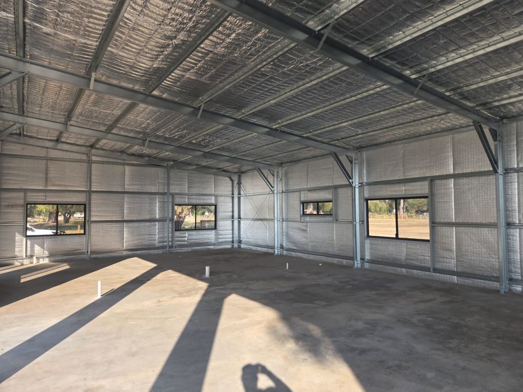 rural lifestyle shed interior insulated windows wa 02