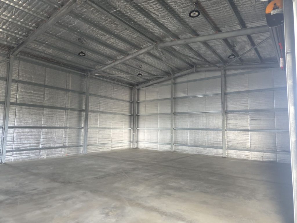 workshop shed interior insulated led lights wa